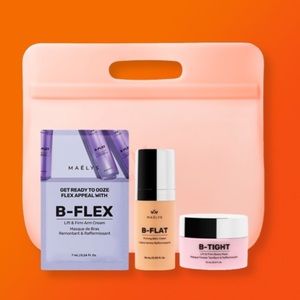 MAELYS 4p Set B-Flat B-Tight B-Flex Cosmetic Bag $50 Value NIB